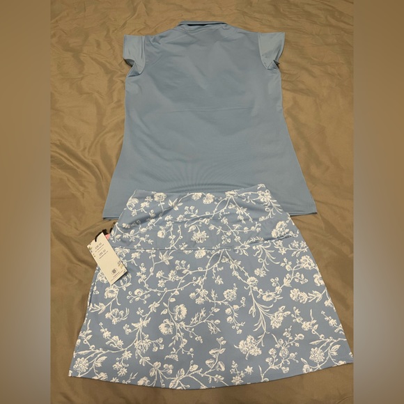 NWT Laura Ashley Upf 50 Golf/Tennis Set of Skort (XS)and Polo (S) - Picture 2 of 9